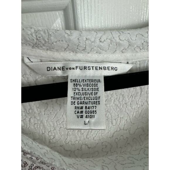 DIANE Von FURSTENBERG SPARKLEY TOP, Large - Picture 2 of 8